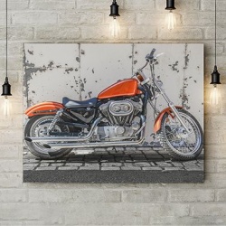 Tablou Canvas Red Moto - Img 2