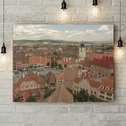 Tablou Canvas Sibiu Vazut De Sus - Img 2