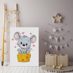 Tablou Copii - Lovely Mouse - Img 1