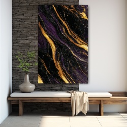 Tablou Fluid Marble with Purle and Golden Waves (088) - Img 4