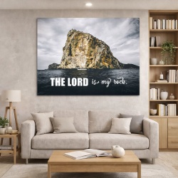 Tablou Inspirational - The Lord is my rock