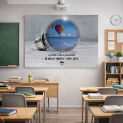 Tablou Motivational - A Mind Is Like A Parachute