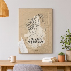 Tablou Motivational - Be kind to your mind