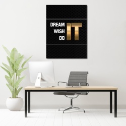 Tablou Motivational - Dream wish do - Img 2