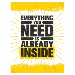 Tablou Motivational - Everything You Need Is Already Inside - Img 4