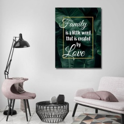 Tablou Motivational - Family is a little word - Img 3