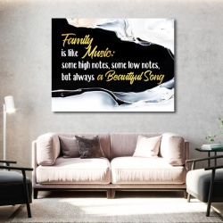 Tablou Motivational - Family is like music - Img 3