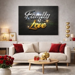 Tablou Motivational - Family is love