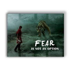 Tablou Motivational - Fear Is Not An Option - Img 4