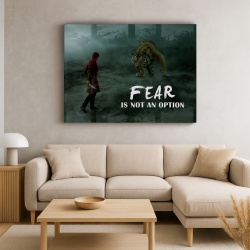 Tablou Motivational - Fear Is Not An Option