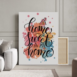 Tablou Motivational - Home sweet home (watercolor) - Img 4