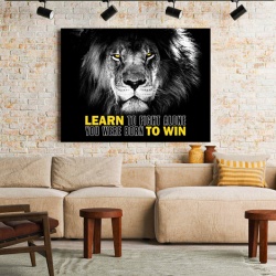 Tablou Motivational - Learn To Fight Alone - Img 4