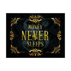 Tablou Motivational - Money never sleep - Img 5