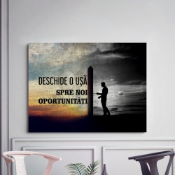 Tablou Motivational - O Usa Spre Noi Oportunitati - Img 2