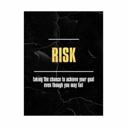 Tablou Motivational - Risk (gold) - Img 3