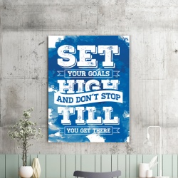 Tablou Motivational - Set Your Goals High (Abstract) - Img 2