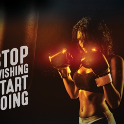 Tablou Motivational - Stop Wishing, Start Doing - Img 4