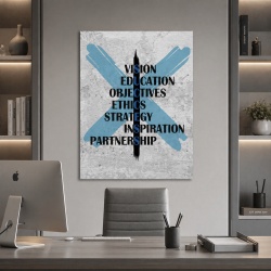 Tablou Motivational - Success Crossed Words - Img 1