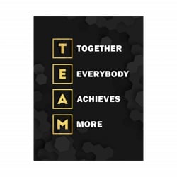 Tablou Motivational - Team (gold scrabble) - Img 3