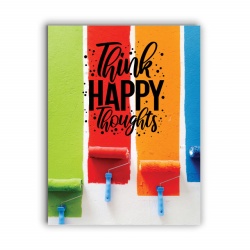 Tablou Motivational - Think Happy Thoughts - Img 4
