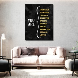 Tablou Motivational - You are everything (gold) - Img 4