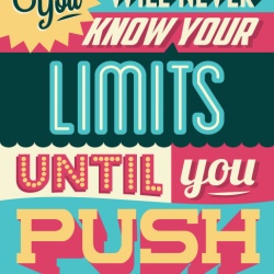 Tablou Motivational - You Will Never Know Your Limits - Img 2
