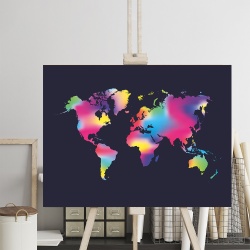 Tablou Rainbow World Map - Img 2