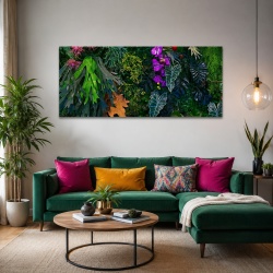 Tablou Vegetatie - Purple Orchid and Tropical Plants (065)