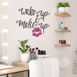 Wake up and make up (lips)
