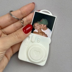 Breloc personalizat aparat foto Instax cu poză în interior - Img 4