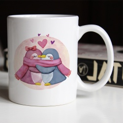 Cana Cute penguins in love