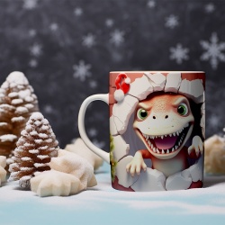 Cana De Craciun - Baby Dino with Hat