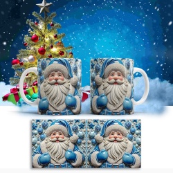 Cana De Craciun - Blue Santa - Img 2