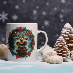 Cana De Craciun - Papa Reindeer (mesaj personalizat)