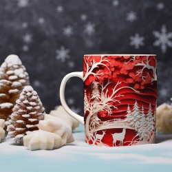 Cana De Craciun - Paper Tree and Reindeers - Img 2