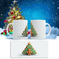 Cana De Craciun - Tree and Gingerbread Man - Img 2