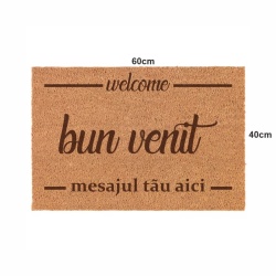 Covor de intrare personalizat - 60x40cm -mesaj 1 rand - Img 2