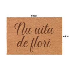 Covor de intrare personalizat - 60x40cm - nu uita de flori - Img 2