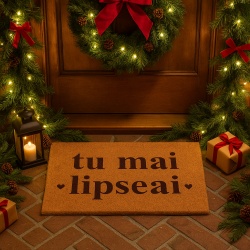 Covor de intrare personalizat - 60x40cm - tu mai lipseai - Img 5