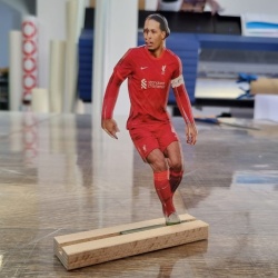 Figurina de birou din plexi glass cu Virgil van Dijk - vedere fata - Img 5