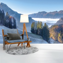 Foto tapet The first snow in the mountains