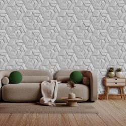 Fototapet 3D - Stars and Hexagones 3D096