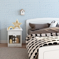 Fototapet Copii Labirint pe Fundal Bleu 1019-G