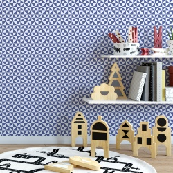 Fototapet Copii Pattern Geometric Albastru 1049-P