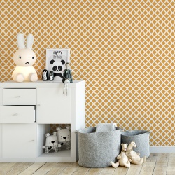 Fototapet Copii Pattern Romburi Portocalii 1003-K
