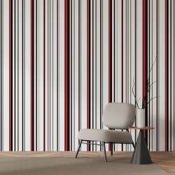 Fototapet Dungi inguste negre si rosii (Stripes 056)