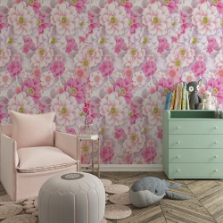 Fototapet Floral - Flori in nuante de roz (Floral 066)