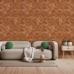 Fototapet Imitatie Lemn - Pattern din scandurele mici in diverse unghiuri (Wood 047) - Img 2