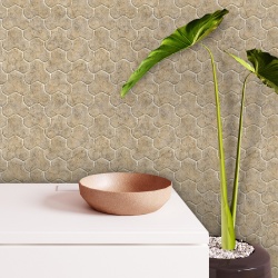 Fototapet Puzzle din piatra crem texturata (Stone 052)