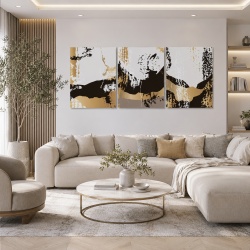 Set Tablouri Canvas - Golden Rust